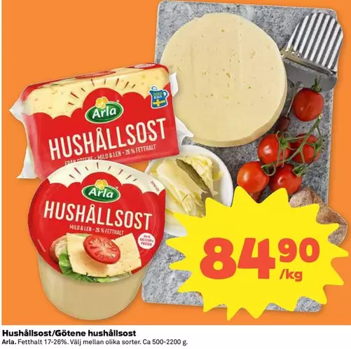 Arla - Hushållsost