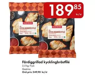 Färdiggrillad kycklingbröstfilé