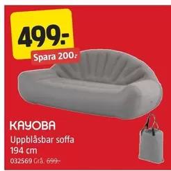 Uppblåsbar soffa 194 cm