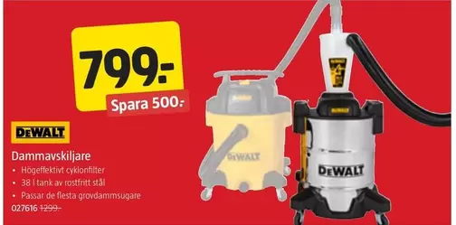 Dewalt - Dammavskiljare