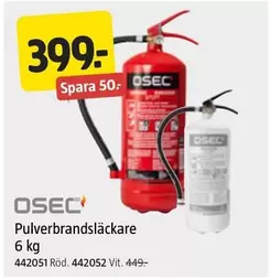 Pulverbrandsläckare 6 kg