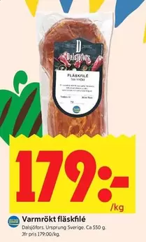 Varmrökt fläskfilé