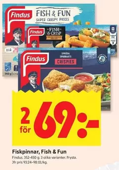 Findus - Fiskpinnar, Fish & Fun