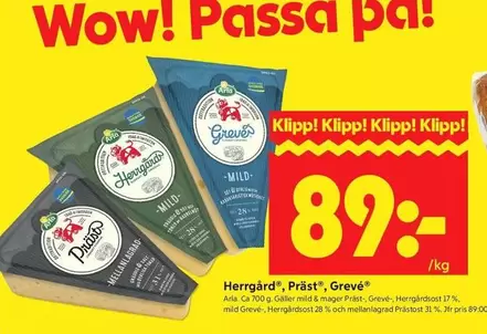 Arla - Herrgård, Präst, Grevé