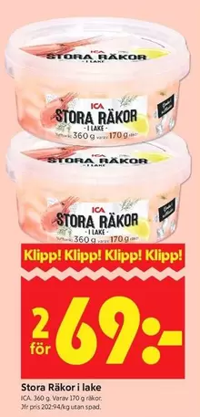 Stora Räkor i lake