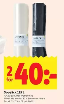 Sopsäck 125 L