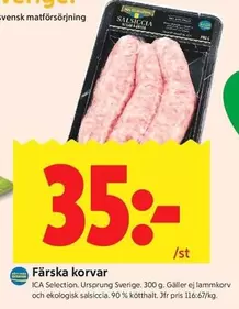 Färska korvar