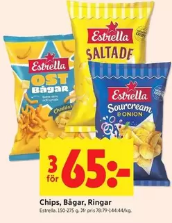 Estrella - Chips, Bågar, Ringar