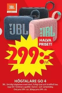 JBL - HÖGTALARE GO 4