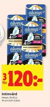 Always - Maxi Absorbency