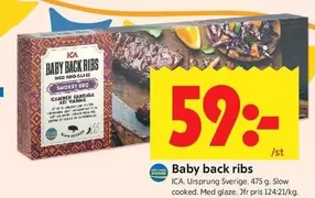 Baby back ribs