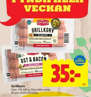Scan - Grillkorv Klassisk