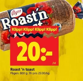 Pågen - Roast 'n toast