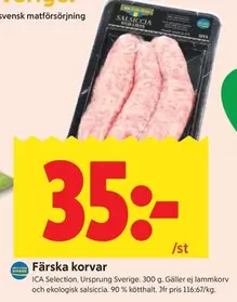 Färska korvar