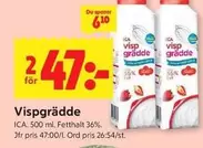 Vispgrädde