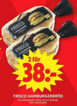 Frisco - FRISCO HAMBURGERBRÖD