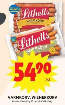 Lithells - Varmkorv, Wienerkorv