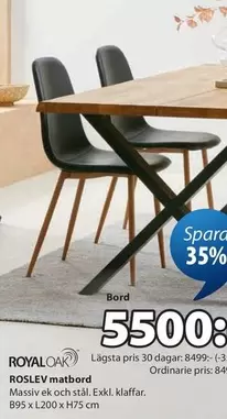 ROSLEV matbord
