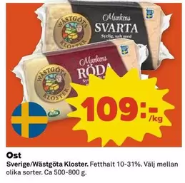 Wästgöta Kloster - Munkens Svarta / Röda