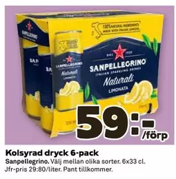 Kolsyrad dryck
