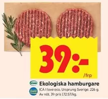 Ekologiska hamburgare