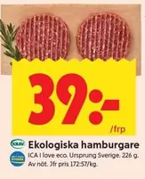 Ekologiska hamburgare