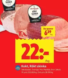 Kokt, R ilde{A}"kt skinka