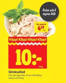 Skink sallad
