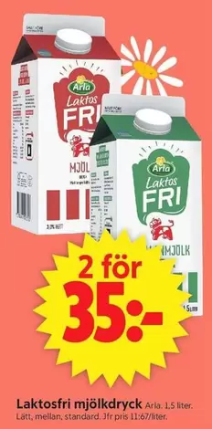 Arla - Laktosfri mjölkdryck