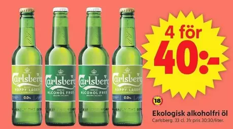 Carlsberg - Ekologisk alkoholfri öl