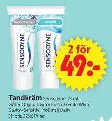 sensodyne - Tandkräm