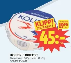 Wernerssons - KOLIBRIE BRIEOST