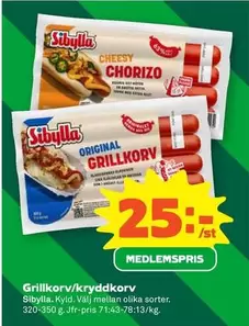Grillkorv/kryddkorv