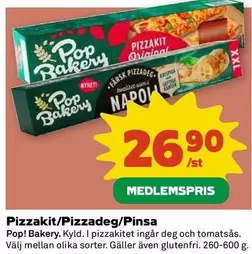 Pop bakery - Pizzakit/Pizzadeg