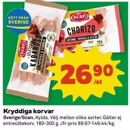 Scan - Kryddiga korvar