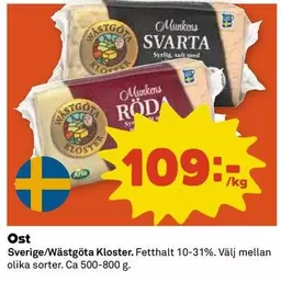 Wästgöta Kloster - Munkens Svarta, Munkens Röda