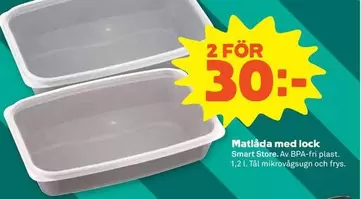 Smart - Matlåda med lock