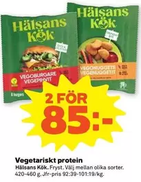 Hälsans Kök - Vegoburgare Vegepihvit / Vegonuggets Vegetarisk Vegenuggetti