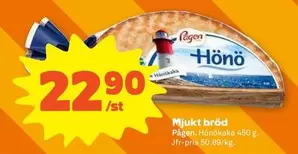 Pågen - Mjukt bröd Hönökaka