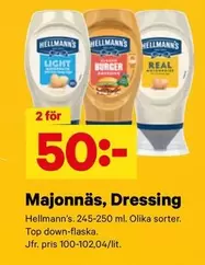 Majonnäs, Dressing