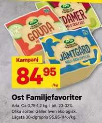 Arla - Ost Familjefavoriter
