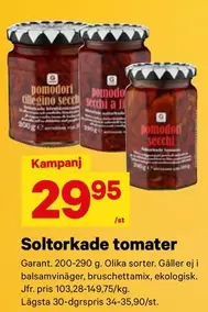 Garant - Soltorkade tomater