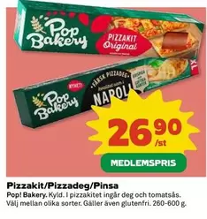 Pop bakery - Pizzakit/Pizzadeg
