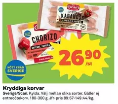 Scan - Kryddiga korvar