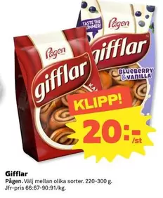 Pågen - Gifflar