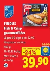 Findus - Fish & Crisp gourmetfiléer