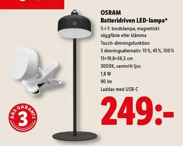 Osram - Batteridriven LED-lampa