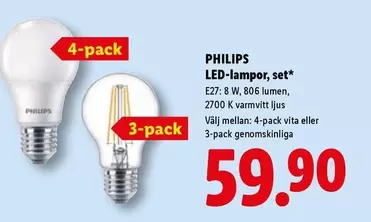 philips - LED-lampor, set*