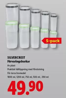 silvercrest - Förvaringsburkar