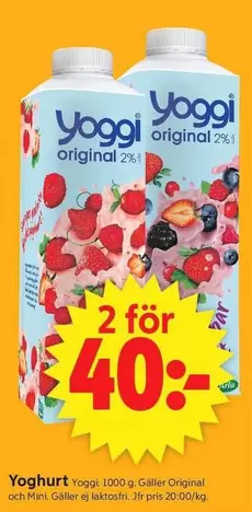 yoggi - Yoghurt Original